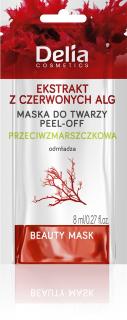 Delia Beauty Maseczka Peel-off Przeciwzmarszczkowa z Algi 8ml