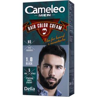 Delia Cameleo Farba do Włosów i Brody dla Mężczyzn 1.0 Czarna 30 ml