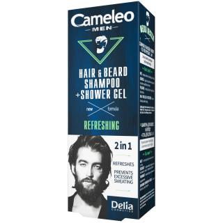 Delia Cameleo Men Szampon do Włosów i Brody + Żel pod Prysznic dla Mężczyzn 150 ml