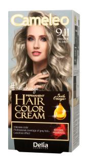 Delia Cosmetics Cameleo Farba Permanentna Omega+ Nr. 9.11 Frozen Blond