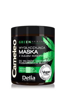 Delia Cosmetics Cameleo Green Maska Do Włosów Wygładzająca Z Olejem Konopnym 250ml