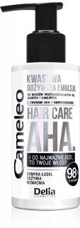 Delia Cosmetics Cameleo Hair Care Aha Kwasowa Odżywcza Emulsja do Włosów 150ml