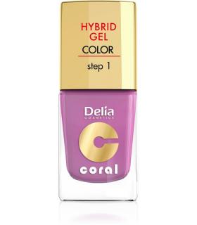 Delia Cosmetics Coral Hybrid Gel Emalia Do Paznokci Nr 05 Róż Pudrowy 11ml