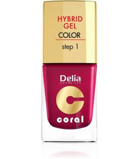 Delia Cosmetics Coral Hybrid Gel Emalia Do Paznokci Nr 06 Wiśniowy 11ml