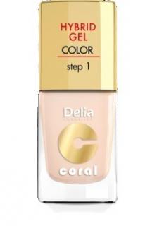 Delia Cosmetics Coral Hybrid Gel Emalia Do Paznokci Nr 20 Ivory 11ml