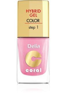 Delia Cosmetics Coral Hybrid Gel Emalia Do Paznokci Nr 31 Perłowy Róż 11ml