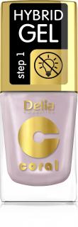 Delia Cosmetics Coral Hybrid Gel Emalia Do Paznokci Nr 66 11ml