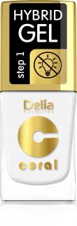 Delia Cosmetics Coral Hybrid Gel Emalia Do Paznokci Nr 84 11ml