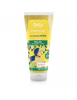 Delia Cosmetics Fruit Me Up! Nawilżający Peeling Do Twarzy i Ciała 2w1 - Mango 200ml