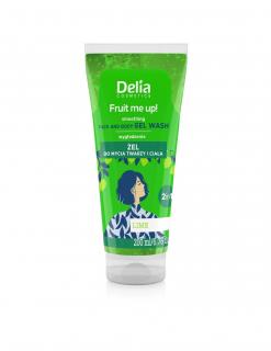 Delia Cosmetics Fruit Me Up! Wygładzający Żel Do Mycia Twarzy i Ciała 2w1 - Limonka 200ml