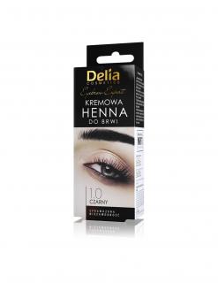 Delia Cosmetics Henna Do Brwi - Kremowa 1.0 Czarny 15ml