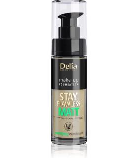 Delia Cosmetics Stay Flawless Matt Podkład Matujący 16h Nr 406 Cookie 30ml