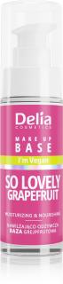 Delia Cosmetics Wegańska Nawilżająco-Odżywcza Baza Pod Makijaż So Lovely Grapefruit 30ml
