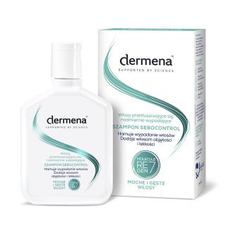 Dermena Supported By Science Szampon Sebocontrol Do Włosów Przetłuszczających Się I Nadmiernie Wypadających 200ml