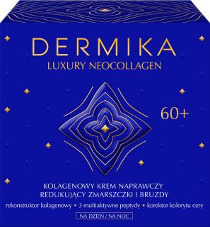 Dermika Luxury Neocollagen 60+ Kolagenowy Krem Naprawczy Redukujący Zmarszczki I Bruzdy Na Dzień I Noc 50ml