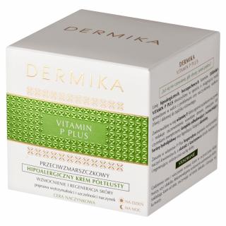 Dermika Vitamin P Plus Przeciwzmarszczkowy Hipoalergiczny Krem Półtłusty na Dzień Noc 50ml
