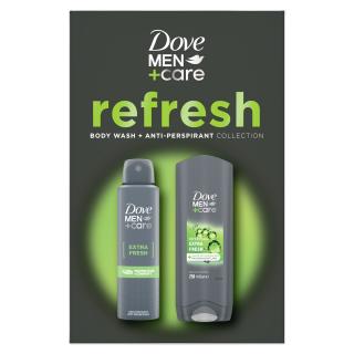 Dove Men Care Extra Zestaw Męski Deo Spray + Żel Myjący Ciało i Włosy