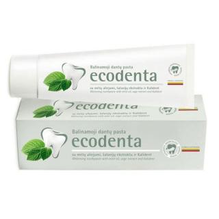 ECODENTA - Pasta do Zębów Wybielająca z Olejkiem Miętowym Ekstraktem Szałwiowym i Bioaktywnym Wapniem 100 ml