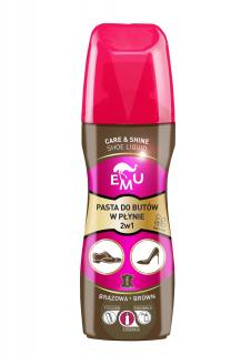 Emu Care Shine Pasta Do Butów w Płynie - Brązowa 75ml