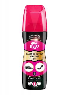 Emu Care Shine Pasta Do Butów w Płynie - Czarna 75ml