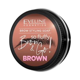 Eveline Brow  Go! Mydło Do Stylizacji Brwi So Fluffy Brown 25g