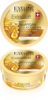 Eveline Extra Soft Bio Argan I Olejek Manuka Odżywczy Krem Odmładzający Do Twarzy I Ciała 175ml