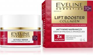 Eveline Lift Booster Collagen 70+ Aktywnie Naprawczy Krem-Wypełniacz Zmarszczek Na Dzień i Noc 50ml