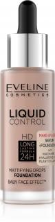Eveline Liquid Control Hd Podkład Do Twarzy Z Dropperem Nr 025 Light Rose 32ml