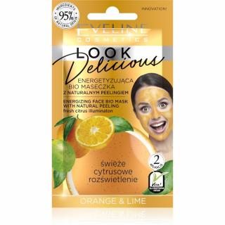 Eveline Look Delicious Energetyzująca Bio Maseczka Z Naturalnym Peelingiem - Orange Lime 10ml