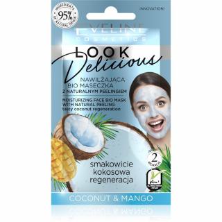 Eveline Look Delicious Nawilżająca Bio Maseczka Z Naturalnym Peelingiem - Coconut Mango 10ml