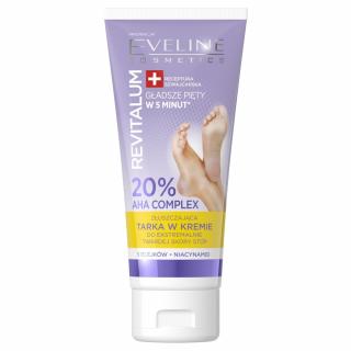 Eveline Revitalum Złuszczająca Tarka w Kremie do Ekstremalnie Twardej Skóry Stóp - 20% Aha Complex 75ml