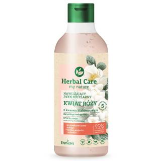 Farmona Herbal Care Nawilżający Płyn Micelarny Kwiat Róży Z Kwasem Hialuronowym - Każdy Rodzaj Cery 400ml