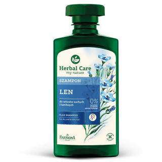 FARMONA Herbal Care Szampon Lniany do Włosów Suchych i Łamliwych 330 ml