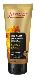 Farmona Jantar Krio-Maska Zakwaszająca z Esencją Bursztynową do Włosów Zniszczonych Zabiegami Fryzjerskimi 200ml