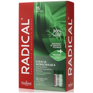 FARMONA RADICAL Kuracja Wzmacniająca w Ampułkach Przeciw Wypadaniu Włosów 15 x 5 ml