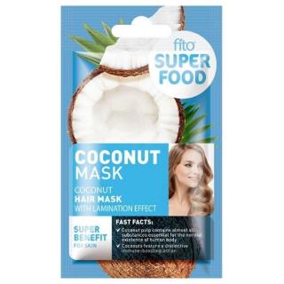 Fito Superfood Maska do Włosów Efekt Laminowania Kokosowa 20 ml