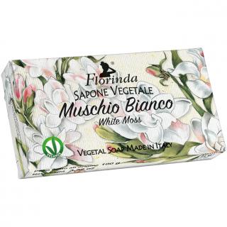Florinda  Mydło Roślinne Ręcznie Robione Kostka Perfumowane Białe Piżmo 100 g