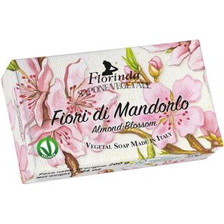 Florinda Mydło Roślinne w Kostce Ręcznie Robione Perfumowane Kwiat Migdałowca 200 g