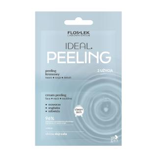 Floslek Clean Skin Peeling Kremowy Ideal na Twarz Szyję i Dekolt - Skóra Dojrzała 2x4ml