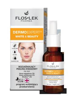 Floslek Dermo Expert White Beauty Rozjaśniający Peeling Kwasowy Na Noc 30 Ml