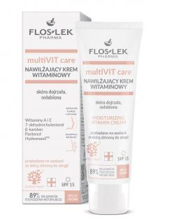 Floslek Pharma Multivit Care Nawilżający Krem Witaminowy SPF15 na Dzień – Skóra Dojrzała Osłabiona 50ml