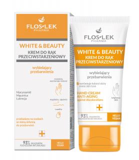 Floslek Pharma White Beauty Krem do Rąk Przeciwstarzeniowy - Wybielający Przebarwienia 45ml