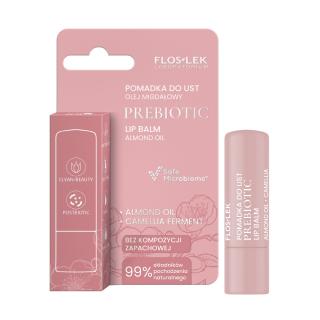 Floslek Prebiotic Lip Care Prebiotyczna Pomadka do Ust Olej Migdałowy 4 g