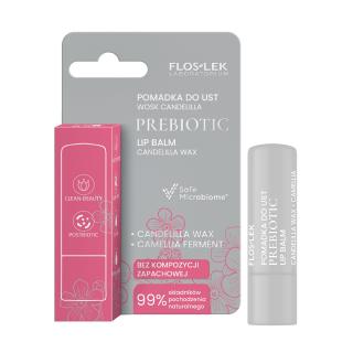 Floslek Prebiotic Lip Care Prebiotyczna Pomadka do Ust Wosk Candelilla 4 g