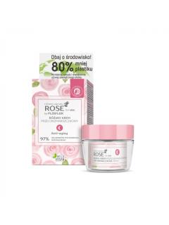 Floslek Rose For Skin Różane Ogrody Różany Krem Przeciwzmarszczkowy Na Noc [Eco Zestaw] 50 Ml