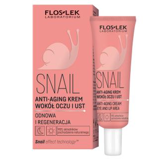 Floslek Snail Krem Anti Aging Wokół Oczu i Ust 30ml