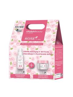 Floslek Zestaw Rose For Skin (Krem Odmładzający 50ml + Woda Tonizująca 95ml)