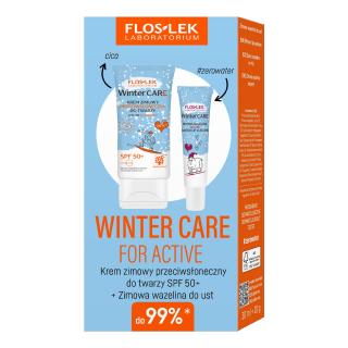 Floslek Zestaw Winter Care Krem Ochronny Zimowy 30 ml Wazelina do Ust 10 g