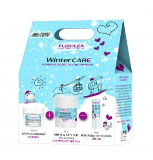 Floslek Zestaw Winter Care Krem Ochronny Zimowy 50 ml Krem w Sztyfcie 20 g