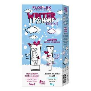 Floslek Zestaw Winter Lip  Hand Care Krem do Rąk + Wazelina do Ust